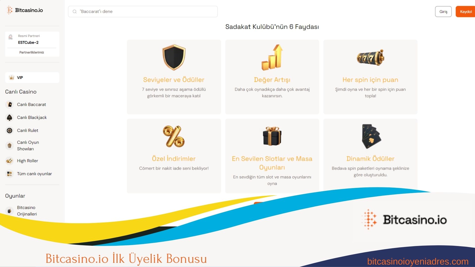 Bitcasino.io İlk Üyelik Bonusu